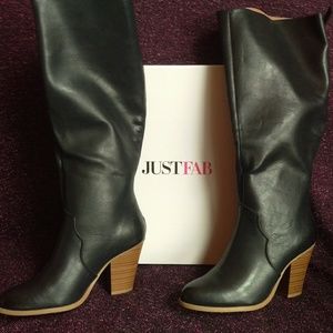 JustFab wide calf boots